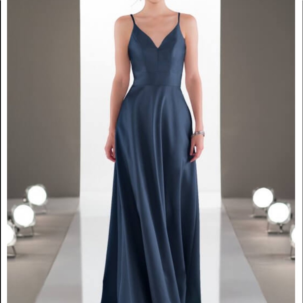 Midnight blue bridesmaid dress size 12.
